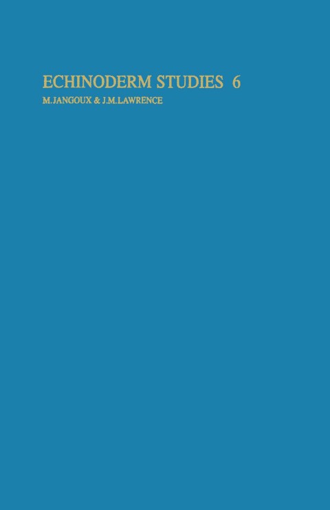 Cover image for book Echinoderm studies 6 (2001)