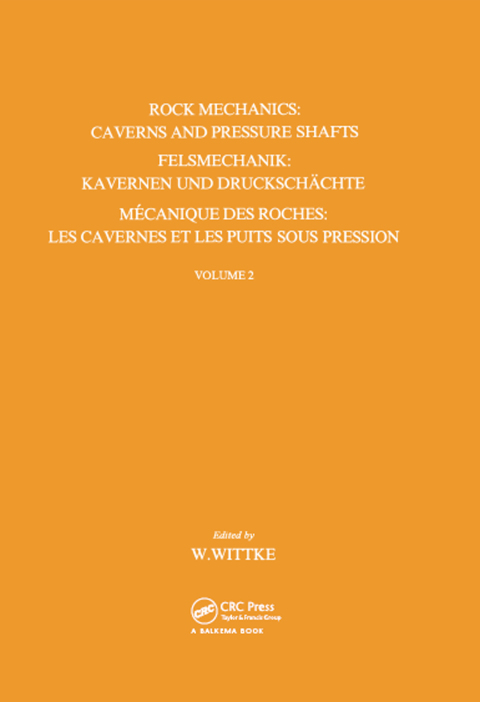 Cover image for book Rock Mechanics - Volume 2