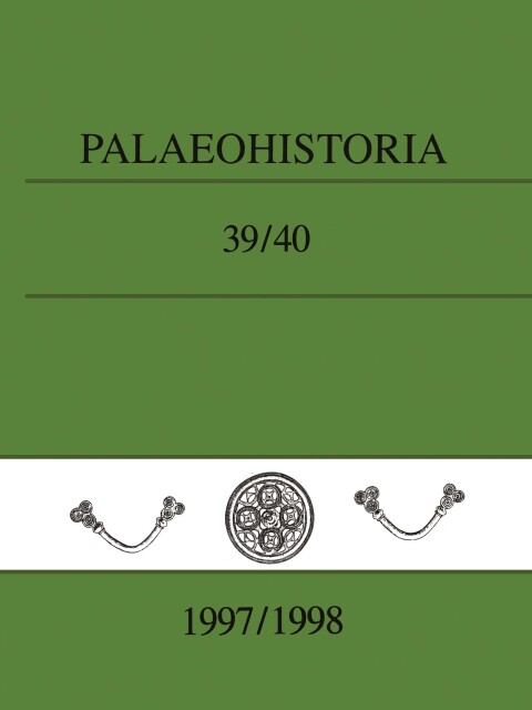 Cover image for book Palaeohistoria 39,40 (1997-1998)