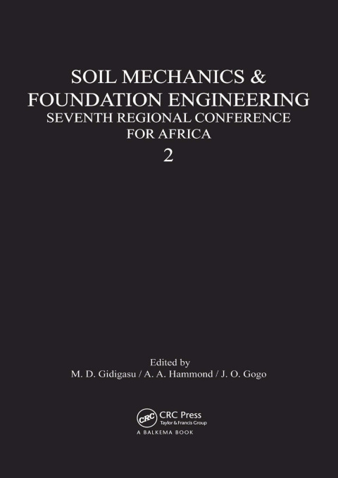 Cover image for book Soil Mechanics Foundation Engineering Seventh Regional Conference for Africa