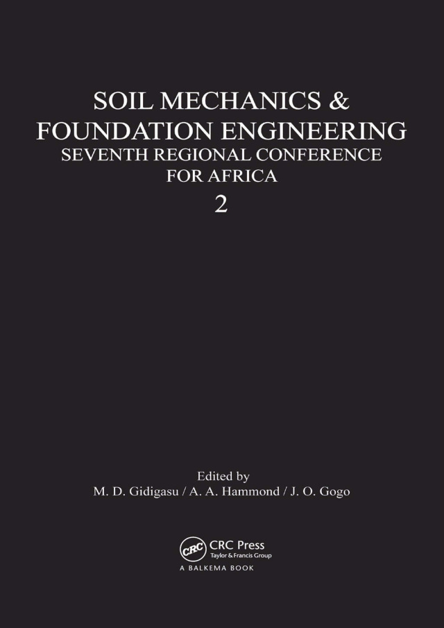 Soil Mechanics Foundation Engineering Seventh Regional Conference for Africa