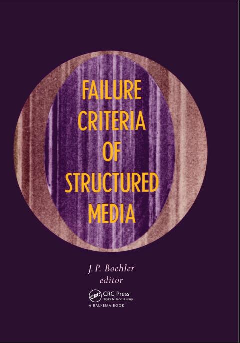 Cover image for book Failure Criteria of Structured Media