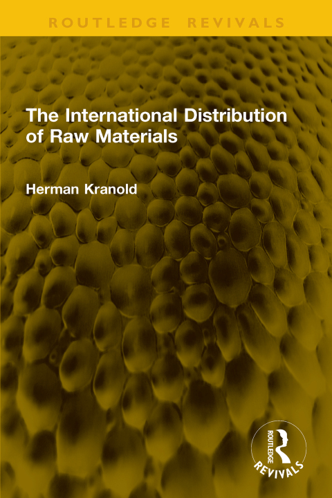 Cover image for book The International Distribution of Raw Materials