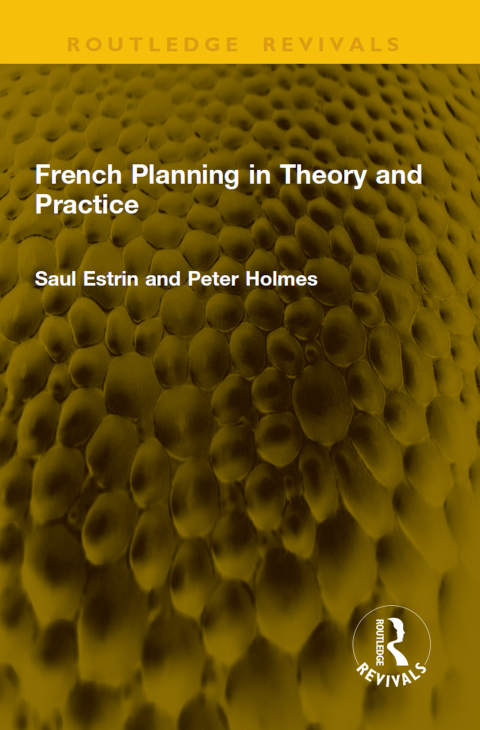 Cover image for book French Planning in Theory and Practice