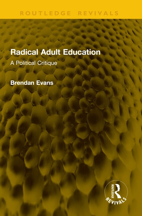 Cover image for book Radical Adult Education