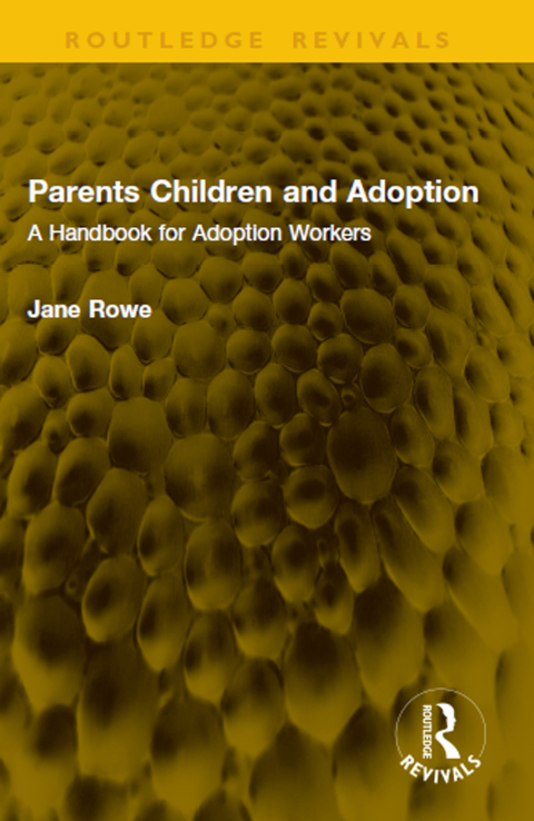 Cover image for book Parents Children and Adoption