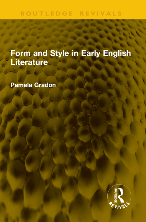 Cover image for book Form and Style in Early English Literature