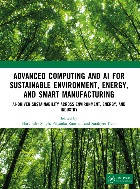 Cover image for book Advanced Computing and AI for Sustainable Environment, Energy, and Smart Manufacturing