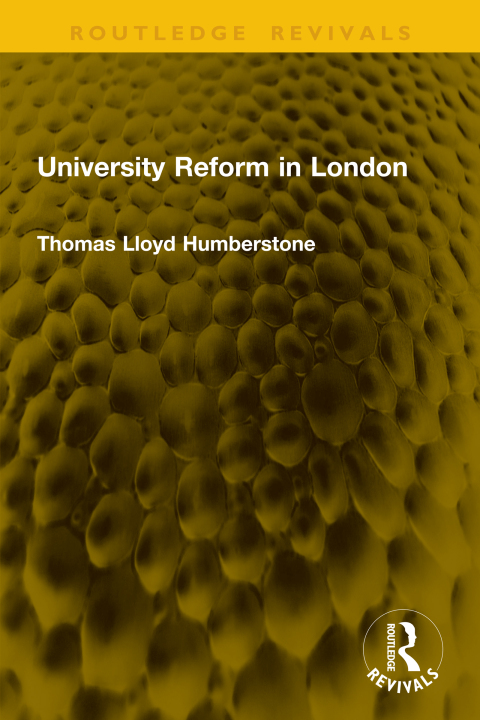 Cover image for book University Reform in London