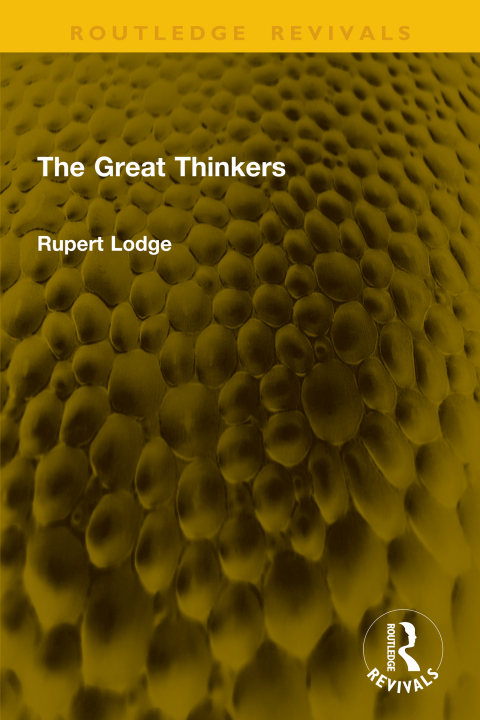 Cover image for book The Great Thinkers