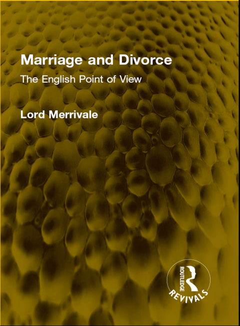 Cover image for book Marriage and Divorce