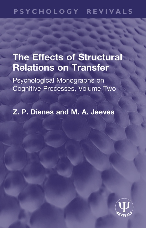 Cover image for book The Effects of Structural Relations on Transfer