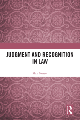 Judgment and Recognition in Law