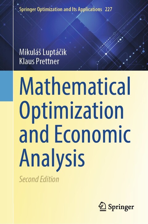 Cover image for book Mathematical Optimization and Economic Analysis