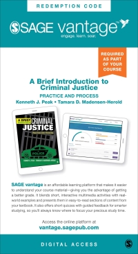 Sage Vantage: A Brief Introduction to Criminal Justice: Practice and  Process 1st edition, 9781071807392, 9781071803554