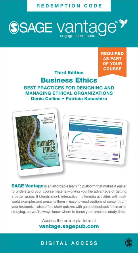 Cover image for book Sage Vantage: Business Ethics: Best Practices for Designing and Managing Ethical Organizations