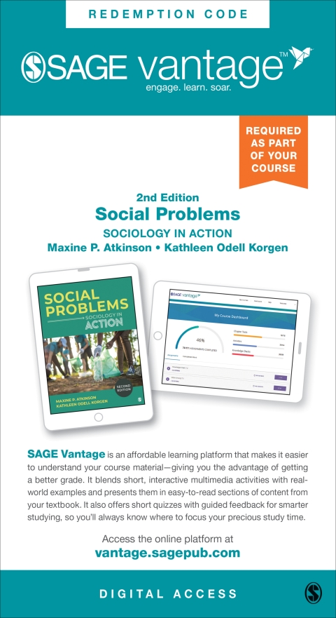 Cover image for book Sage Vantage: Social Problems: Sociology in Action