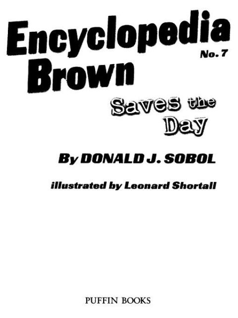 Cover image for book Encyclopedia Brown Saves the Day