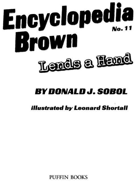 Cover image for book Encyclopedia Brown Lends a Hand