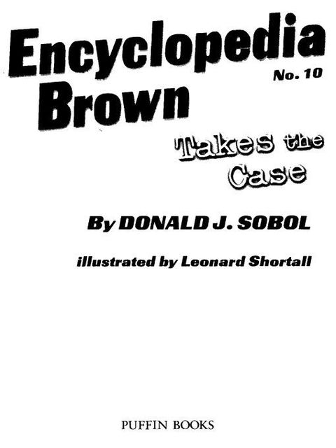 Cover image for book Encyclopedia Brown Takes the Case