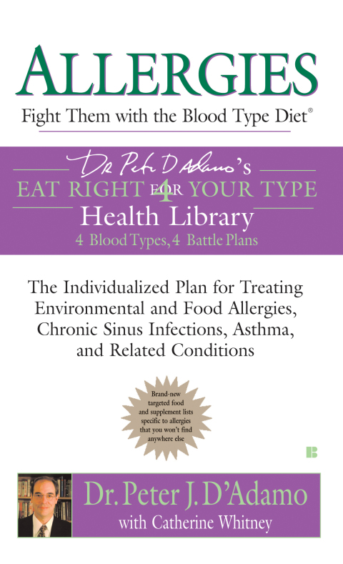 Cover image for book Allergies: Fight them with the Blood Type Diet