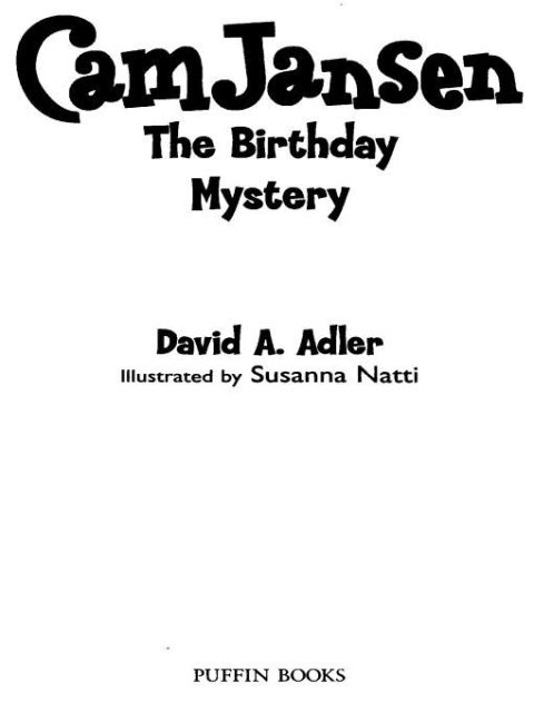 Cover image for book Cam Jansen: the Birthday Mystery #20