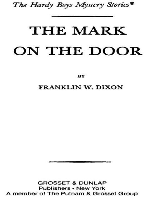 Cover image for book Hardy Boys 13: The Mark on the Door