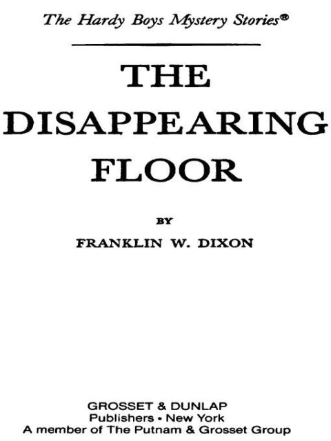 Cover image for book Hardy Boys 19: The Disappearing Floor