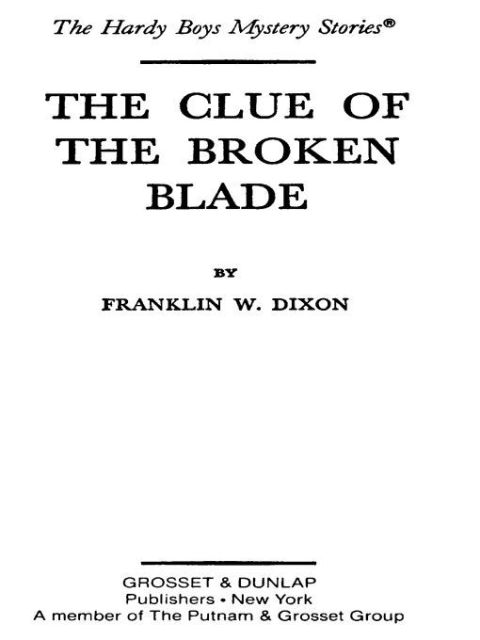 Cover image for book Hardy Boys 21: The Clue of the Broken Blade