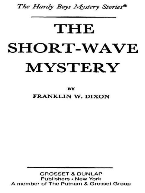 Cover image for book Hardy Boys 24: The Short-Wave Mystery
