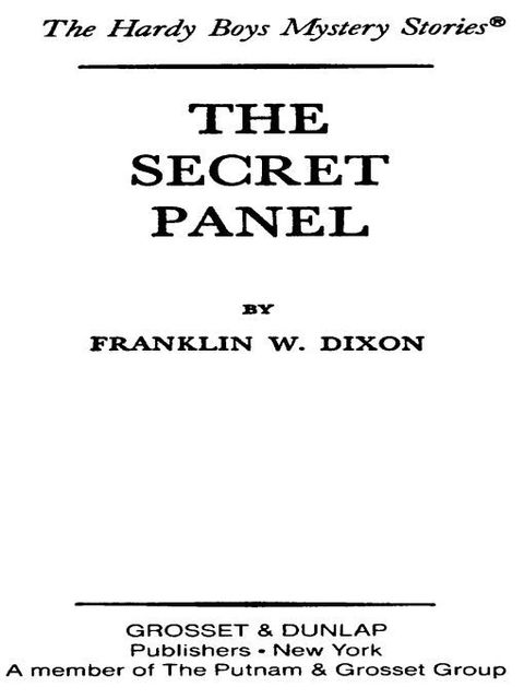 Cover image for book Hardy Boys 25: The Secret Panel