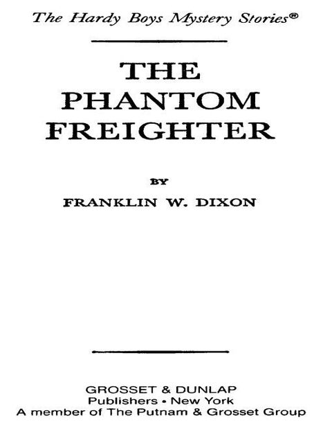 Cover image for book Hardy Boys 26: The Phantom Freighter
