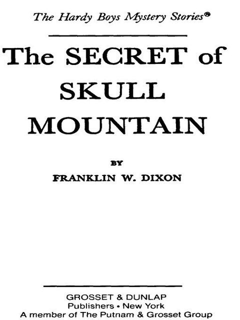 Cover image for book Hardy Boys 27: The Secret of Skull Mountain