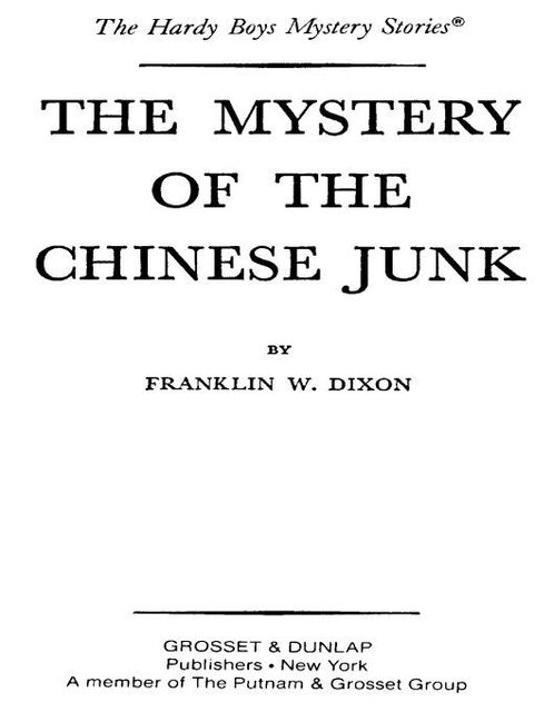Cover image for book Hardy Boys 39: The Mystery of the Chinese Junk