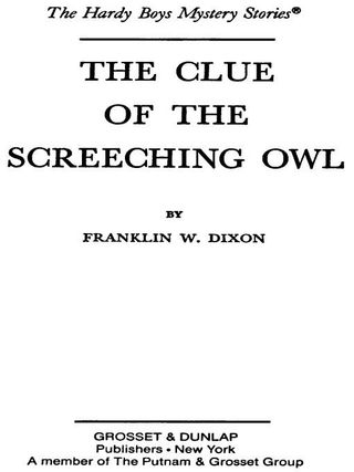 Hardy Boys 41: The Clue of the Screeching Owl