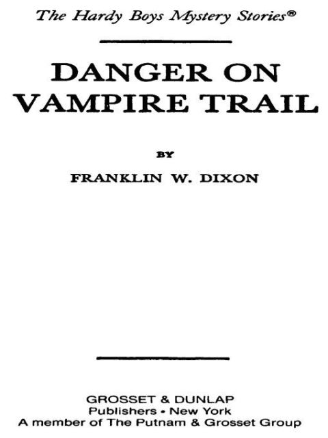 Cover image for book Hardy Boys 50: Danger on Vampire Trail