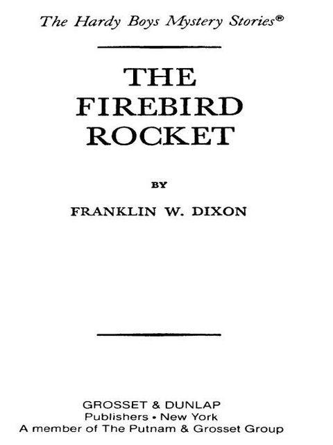 Cover image for book Hardy Boys 57: The Firebird Rocket