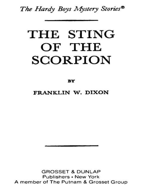 Cover image for book Hardy Boys 58: The Sting of the Scorpion