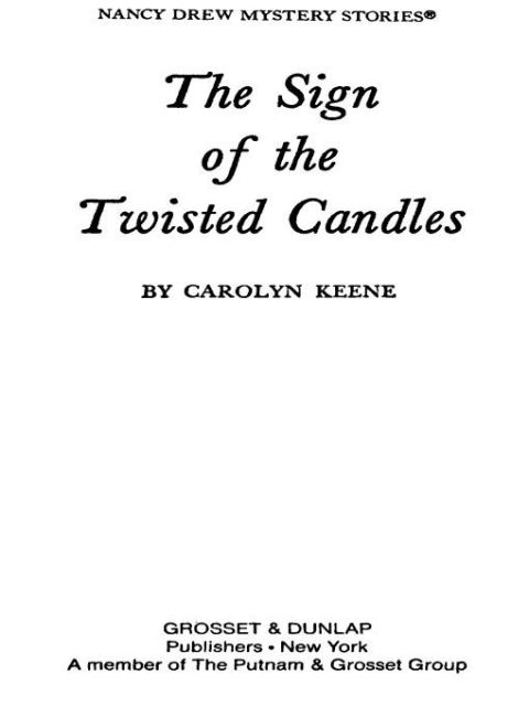 Cover image for book Nancy Drew 09: The Sign of the Twisted Candles