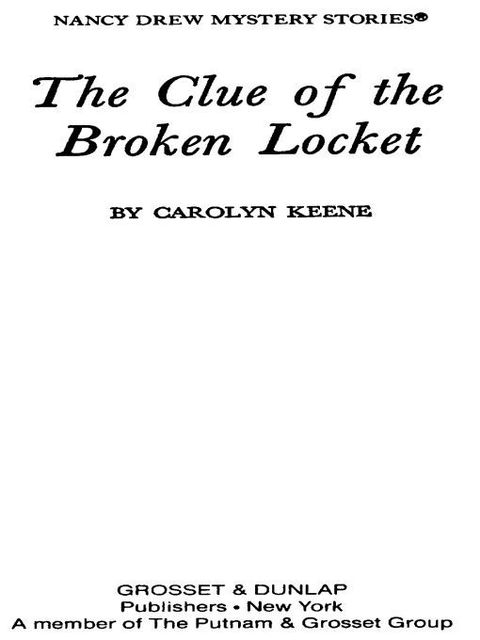 Cover image for book Nancy Drew 11: The Clue of the Broken Locket