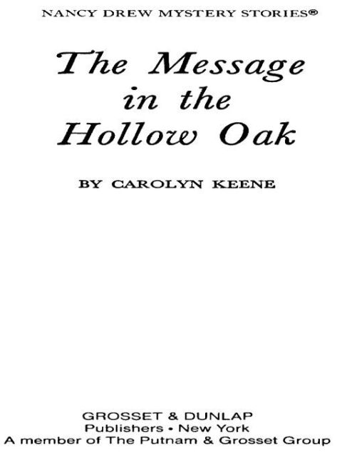 Cover image for book Nancy Drew 12: The Message in the Hollow Oak