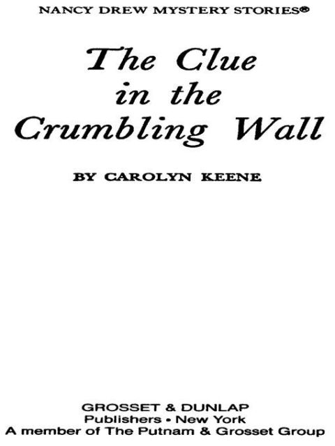 Cover image for book Nancy Drew 22: The Clue in the Crumbling Wall