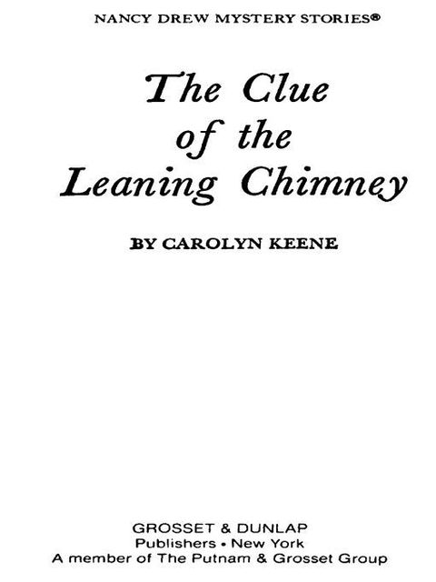 Cover image for book Nancy Drew 26: The Clue of the Leaning Chimney