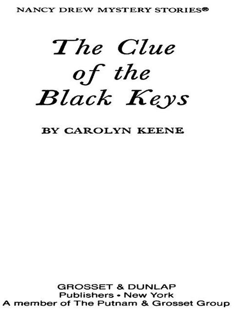 Cover image for book Nancy Drew 28: The Clue of the Black Keys