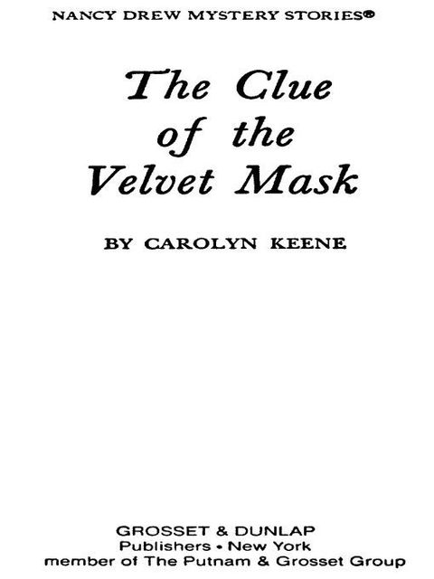 Cover image for book Nancy Drew 30: The Clue of the Velvet Mask