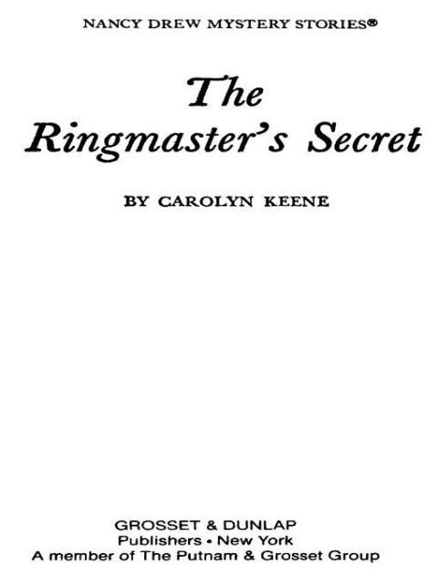 Cover image for book Nancy Drew 31: The Ringmaster's Secret