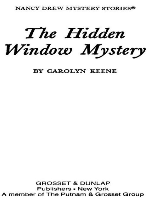Cover image for book Nancy Drew 34: The Hidden Window Mystery