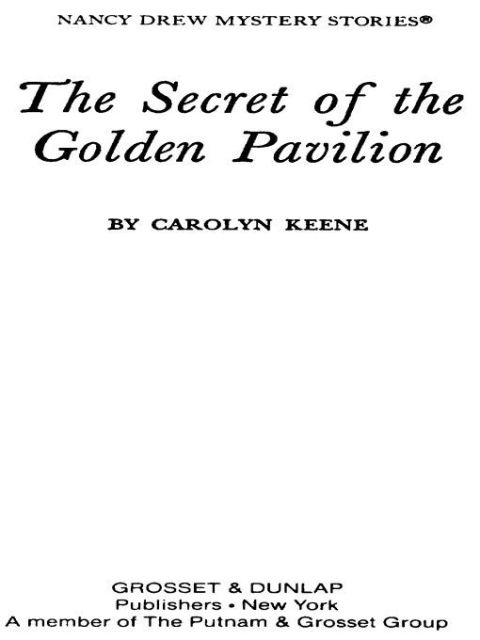 Cover image for book Nancy Drew 36: The Secret of the Golden Pavillion