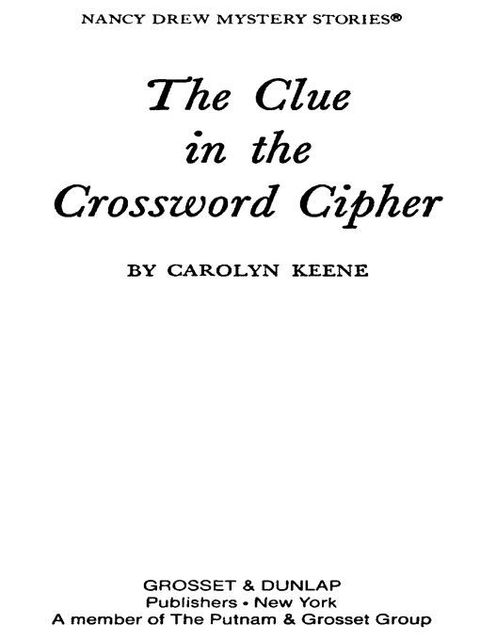 Cover image for book Nancy Drew 44: The Clue in the Crossword Cipher