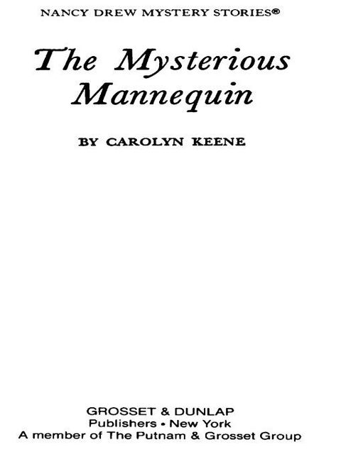 Cover image for book Nancy Drew 47: The Mysterious Mannequin